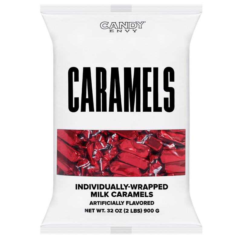 Candy Envy - Individually Wrapped Caramels - Red Wrapper -