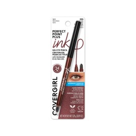 COVERGIRL Perfect Point Plus Ink Gel Eye Pencil, Pigmented, Long-Wearing, Vegan Formula, Dazzling Burgundy 295, 0.01oz