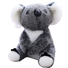 NatureMan 28 cm Koala Bear Stuffed Plush Animal Simulation Koala Doll Toy Gift for Children (Grey)
