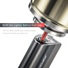 JOPOO Pipe Lighter Gas Butane Refillable Soft Flame with Pipe