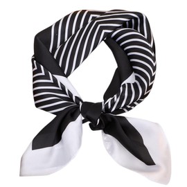 FAIRYGATE Ladies Scarfs Silk Bandana Womens Large Satin Feeling Formal Square Neck Scarf Head Hair Wraps Summer Scarves A2215