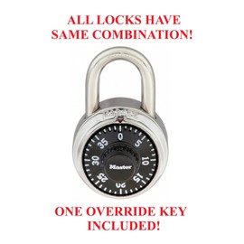 Master Lock 1525 Combination 9 Padlocks ALL LOCKS SAME COMBINATION W/Control Key