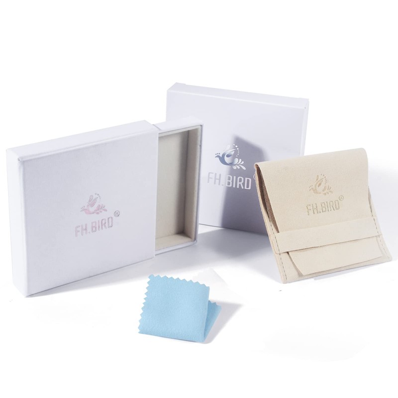 FH.bird Amethyst Earrings, Women's, Popular, Dangling, Adult, Elegant Line, Chain