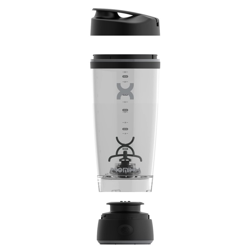Promixx Botella coctelera original, funciona con pilas, para batidos de