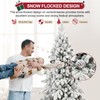 5 FT Snow Flocked Slim Fir Christmas Tree with 671