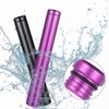 AOZUO 2 Pack Metal Tube Container, Cases Portable Aluminum Waterproof