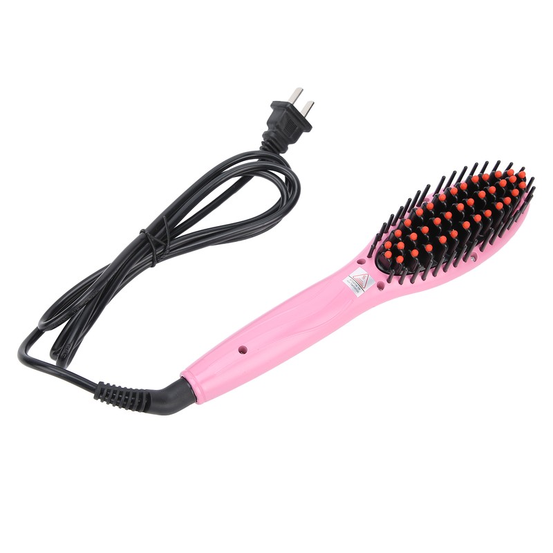 Household Hair Straightener Brush Negative Ion Styling Brush Hairdressing Tool