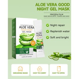 Overnight Sleeping Facial Mask Set-24Pcs Wash-Free Aloe Vera Firming Moisturising Face Mask,Portable Travel Size Mini Hydrating Face Mask for Skin Care Repair,Thanksgiving Care Gift Kit for Women Men