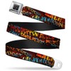 Buckle-Down Inc. Cinturón de seguridad para hombre, diseño graffiti para