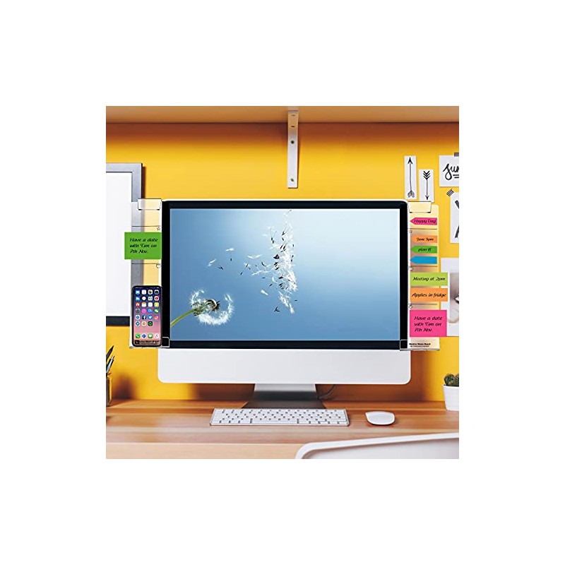 Multifunctional Acrylic Memo Boards Set for Computer