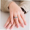 BESPORTBLE 4Pcs Rotatable Fidget Rings Stress Relieving Titanium Steel Jewelry