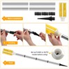Macarrie 6 Pcs Solar Powered Driveway Markers Reflector Lights Landscape