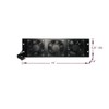 Kutatek Rack Mount Fan Panel 3U, Intake Airflow, for Cooling