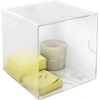 m-office Kali Modular Organiser Stackable Transparent Polystyrene with 1 Hollow Compartment (Transparent Glass)