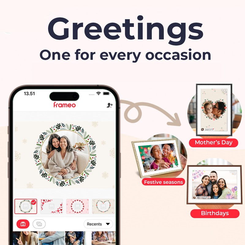 Digital Picture Frame, 10.1'' Frameo Digital Frame Wifi, 32GB Memory,