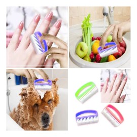3 Cepillos Multifunciones Para Uñas, Manos, Limpieza Hogar