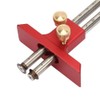 YWBL-WH Double Head Scriber, Stainless Steel Woodworking Marking Tool, Red,