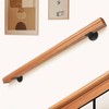 4FT Solid Wood Stair Handrail for Indoor Stairs, Outdoors Stair