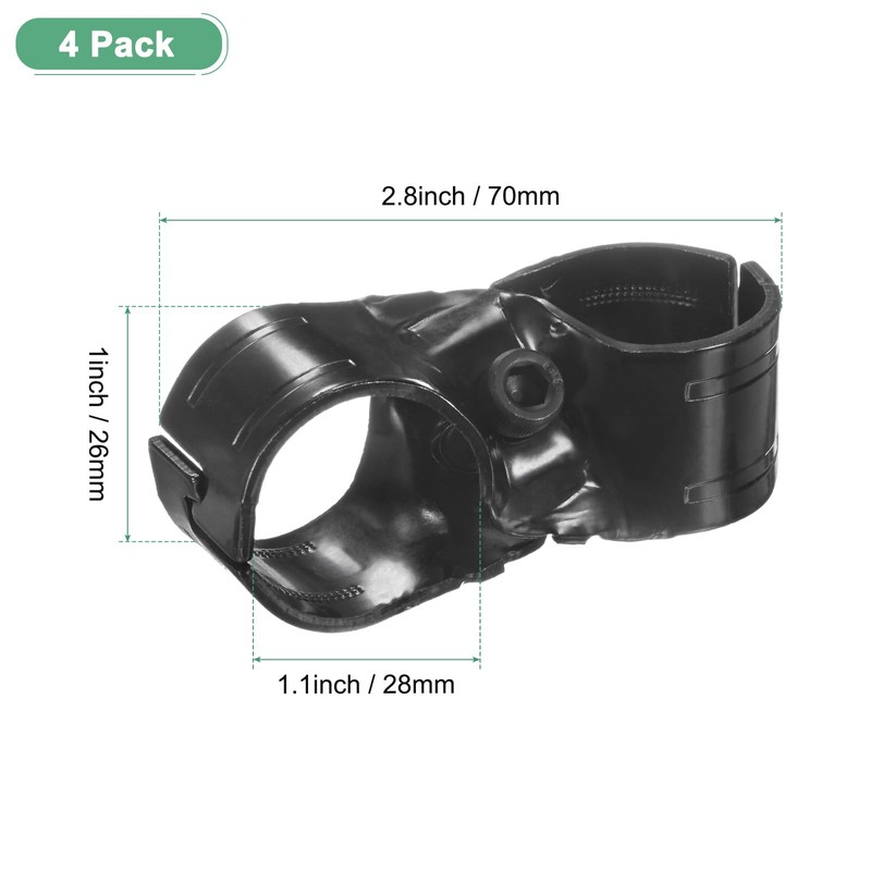 M METERXITY 4-Pack Structural Pipe Connector, Cross Grid Pipe Clamps