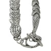 Zeckos Chrome Finished Serpent Link Toggle Clasp Bracelet