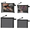 LIANHATA Mesh Cosmetic Pouch, Makeup Pouch, Set of 4, Cosmetic