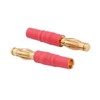 Wmzjnljy 5pcs No Wires 4mm Male to 3.5mm Female Bullet