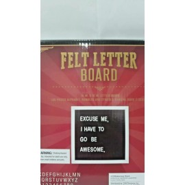 Unbranded 10x10 Felt Letter Board 145 Pieces Alphabet Number & Symbols