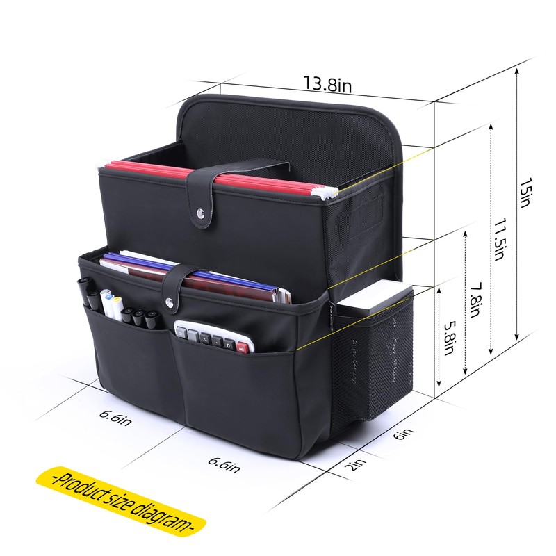 TAIKOO Car Seat Organizer，Universal Fit for Front & Back Seats-Hanging