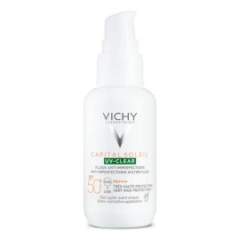 Vichy Capital Soleil UV-Clear FPS50+ Protector Solar Anti-imperfecciones Ideal para Pieles Mixtas y Grasas y Aplicación Diaria