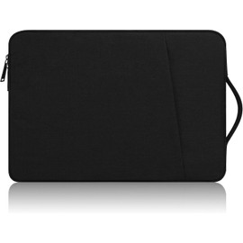 15" Portable Laptop Sleeve Case for 2025 MacBook Air 15.3 inches M4 Chip A3241 Handbag Package Pouch Portable Carrying Travel with Stainless Steel Zipper Polyester Accessory (Black)