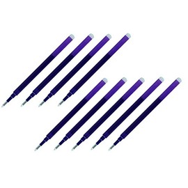 Pilot Gel Ink Refills for FriXion Erasable Gel Ink Pen, Fine Point 0.7mm, Violet Ink, Pack of 9