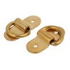 Sourcingmap 4/5" D Ring Brass Surface-Mounted Tie Down Lashing Ring