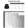 BLEVONH - Falda plisada para mujer, con bolsillo para correr,