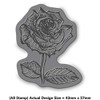A8 'Rose' Unmounted Rubber Stamp (RS00018108)