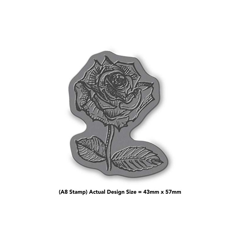 A8 'Rose' Unmounted Rubber Stamp (RS00018108)