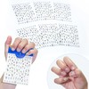 5D Embossed Nail Stickers for Nail Art - Self-Adhesive Floral
