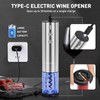 Secura Stainless Steel Electric Wine Opener, Rechargeable Automatic Home Wine