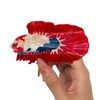 Aurasnap Red Betta Hair Claw Clip - Acetate Non-Slip Hair