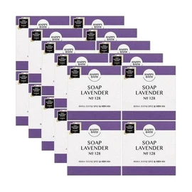 Happy Bath Soap Lavender 90g x 20 + free gift / 해피바스 비누 라벤더 90g x20개 + 사은품증정