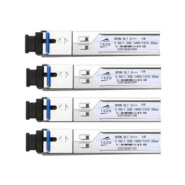 Iszo High-Power GPON OLT C+++ with 7dBm SC UPC, Optical PON Module, 2.5/1.25Gbps, Max Distance 20km, Compatible with OLT BDCOM HIOSO VSOL Think TPLINK and More (1pcs, 8dB)