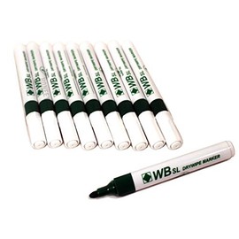 WB SL 20x Green Whiteboard Flipchart Drywipe Marker Pens Pen Bullet Tip Kids School Office