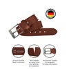 Cartvelli Premium Leather Belt Men's Brown Cognac Made in Germany