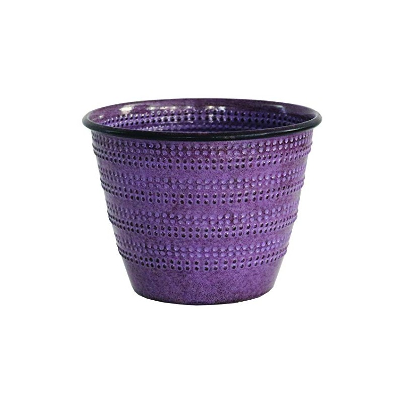 Headwind Robert Allen Glazed Ironstone Boutique Collection Cobblestone Plant Pot