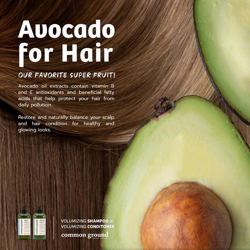 Common Ground Natural Shampoo and Conditioner Set; Paraben and Cruelty