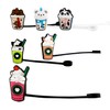 Vanyibro 6-Piece Reusable Straw Cover Caps Set,Dust-Proof Drinking Straw Cover,Eco-Friendly