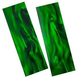 Cool Hand 2 Pcs Acrylic Knife Handle Scales Slabs Custom DIY Tool Material for Knives Making Blanks Blades, Synthetic Black Pearl