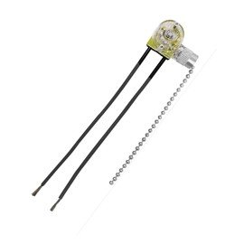 Aginkgo Ceiling Fan Pull Chain Switch Zing Ear ZE-109 3A/250VAC 6A/125VAC 125VL Replacement ON-Off Speed Control Switch Compatible Hunter Closet Lights Wall Lamp Two Wire Switches (Silver Chain)