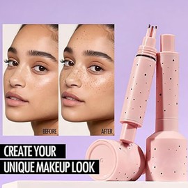 Freckles Pen, Faux Freckle Stamp, Natural Simulation Freckles Pen Waterproof Durable Face Makeup Freckles Pen, Lifelike Quick Makeup