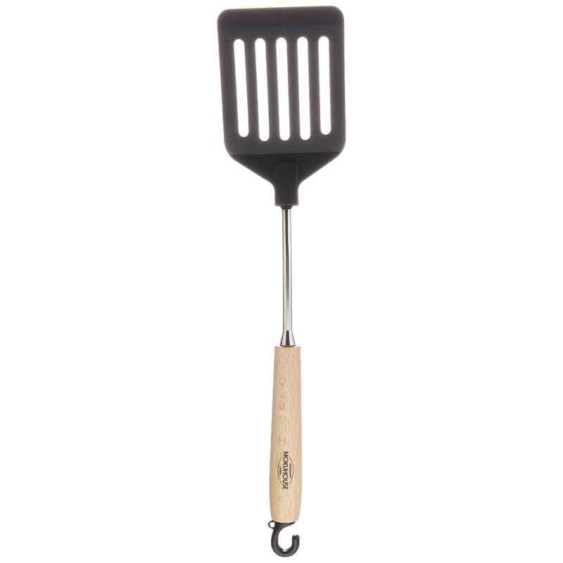 Suncraft BM-210 Turner Spatula, Nylon, Made in Japan, Natural Wood