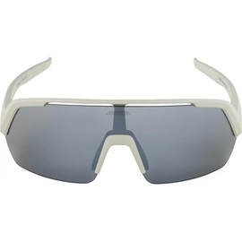 ALPINA Mirrored, Hydrophobic & Anti-fog Cycling Glasses for Men & Women, 100% UV Protection, TURBO HR, cool grey matt, one size